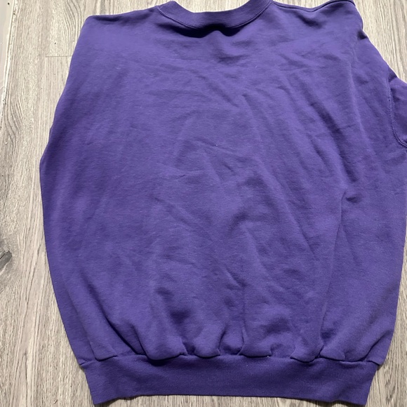 Vintage 90s MHS Vikings Crewneck Sweater Men’s Size Large Color Purple And Gold - Picture 4 of 4